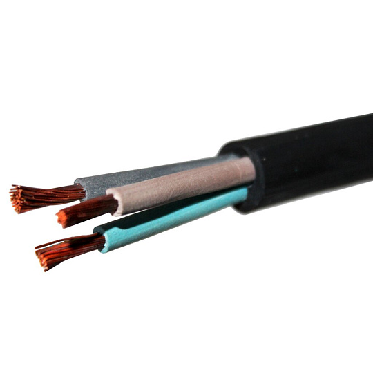 Кабель КГ, 3х2.5 мм², 100 м, для сварки, ГОСТ, черный, ККЗ