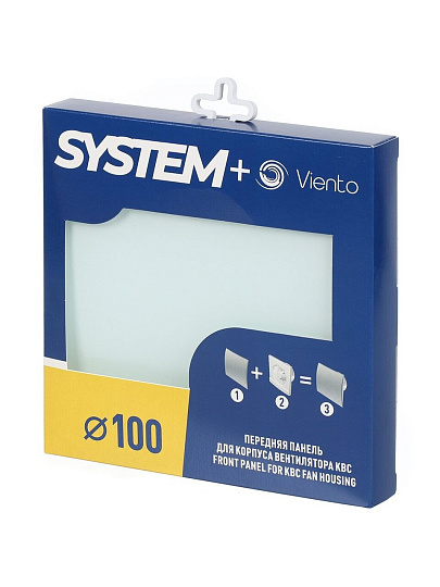 Лицевая панель для вентилятора Viento, установочный диаметр 100 мм, белая, SYSTEM+ Серия SFERA, SFERA glass 100