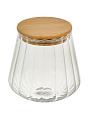Банка для сыпучих продуктов, стекло, 0.6 л, 12х12х13 см, с крышкой, Barouge, BТ-004