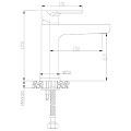 Смеситель для раковины, Rossinka, с картриджем, хром, RS33-13 - фото 2