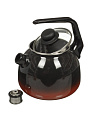 Чайник сталь, эмалированное покрытие, 3 л, со свистком, ручка консольная, СтальЭмаль, Кармен, 4с209я - фото 6
