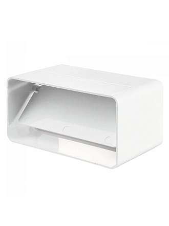 Соединитель вентиляционный пластик, 55х110 мм, обратный клапан, Viento, В511СППК PLUS