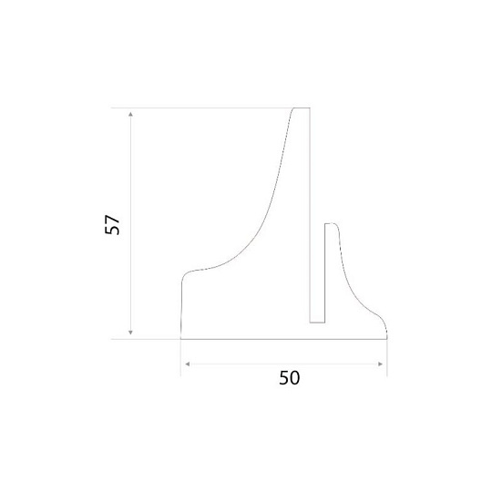 Крепление для полки, серебро, Trodos, 1186, 304052