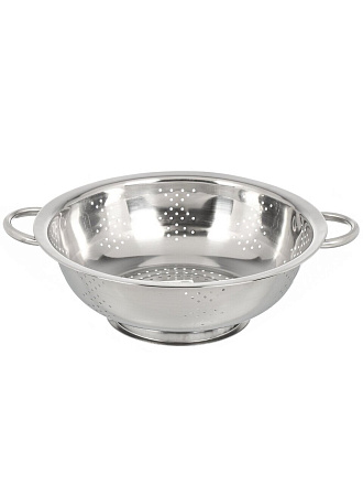Дуршлаг нержавеющая сталь, 27 см, с ручкой, на ножке, серебристый, GS-08126-28