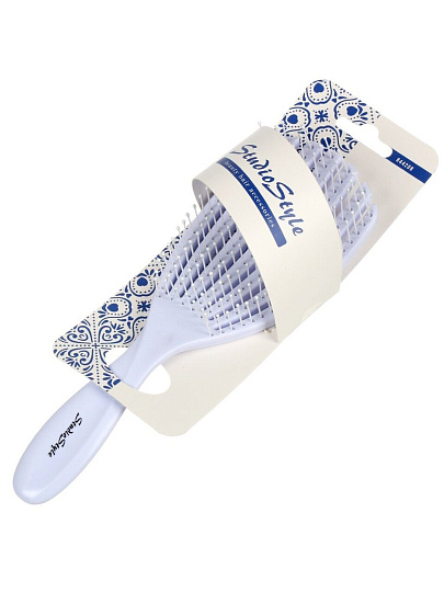 Расческа для волос, скелет широкая, 75х335х30 мм, Studio style, Релакс, 844208-4604