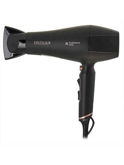 Фен Delta Lux, DE-5001, 2200 Вт, холодный обдув, ионизация, 3 режима, 2 скорости