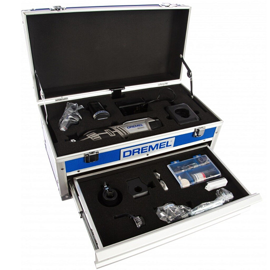 Многофункциональный инструмент Dremel, 8220, аккумуляторный, 2 А.ч, 33000 об/мин, 65 насадок, АКБ, ЗУ