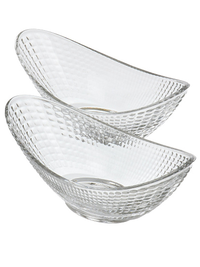Набор салатников стекло, 2 шт, 17.5х8.5х7 см, Venice, Kaveh, BB7167GCL