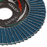 Круг лепестковый торцевой КЛТ2 для УШМ, LugaAbrasiv, диаметр 115 мм, посадочный диаметр 22 мм, зерн ZK60, шлифовальный - фото 3