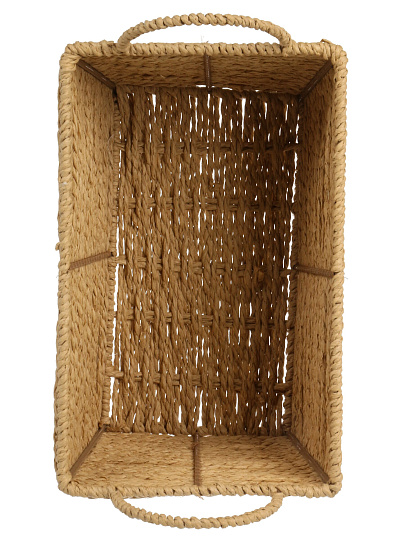 Корзина плетеная, прямоугольная, с ручками, 27*17*14 см, Y4-9676