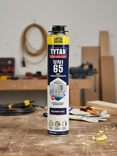 Пена монтажная Tytan, Uni Limited Edition, профессиональная, 65 л, 750 мл, летняя, 63975