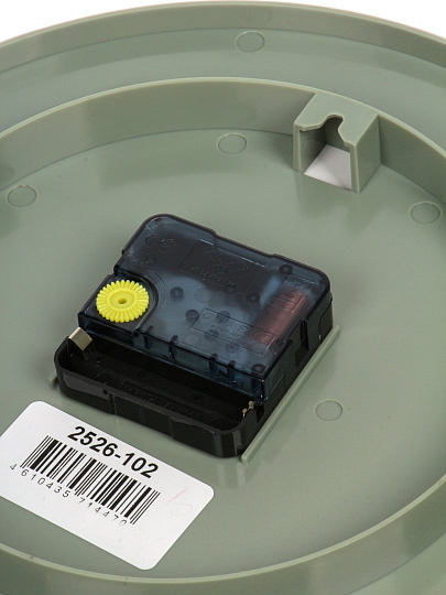 Часы настенные, кварцевые, 25 см, основание оливковое, круглые, Рубин, Гуси, 2526-102