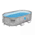 Бассейн каркасный Bestway, 427х250х100 см, Power Steel, 56714BW, фильтр-насос, лестница, тент, 7250 л, поплавок-дозатор - фото 2