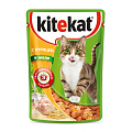 Корм для животных Kitekat, 85 г, для кошек, курица в желе, пауч