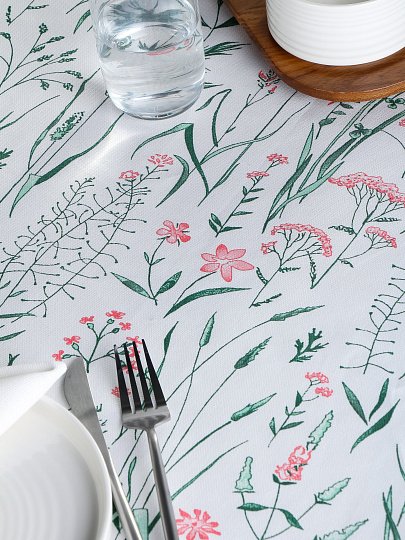 Скатерть 145х180 см, 100% хлопок, Silvano, Весна