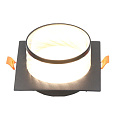 Светильник встраиваемый Элегия, GX53, квадратный, черный, General Lighting Systems, GCL-GX53-H38