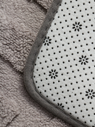 Набор ковриков для ванной, 3 пр, темно-серый, Y4-9946