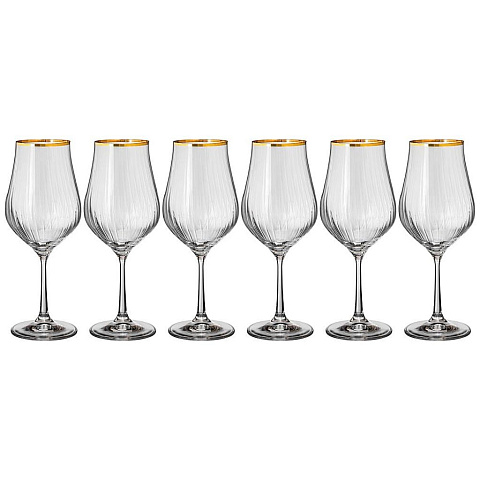 Набор бокалов для вина из 6 штук "golden celebration" 450 мл, 674-804
