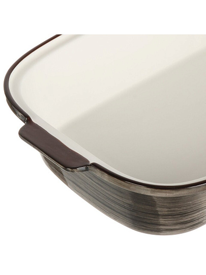 Форма для запекания керамика, 23.5х34.4х7 см, 2 л, прямоугольная, Графит, Y4-9039