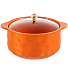 Горшок для запекания керамика, 1.1 л, оранжевый, Флэт, Y6-10214 - фото 3
