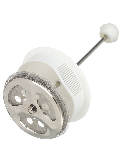 Френч-пресс 0.6 л, стекло, пластик, Barouge, Viva-la Vida Tea Coffee, белый, BF-752