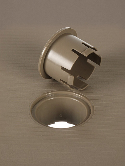 Стол для шезлонга пластик, прямоугольный, 48.5х40.5х42 см, пластиковая столешница, капучино, Adriano, Р6059КАП