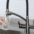Смеситель для кухни, Gappo, гибкий излив, с картриджем, с подключением к фильтру, оружейная сталь, G4398-19 - фото 14