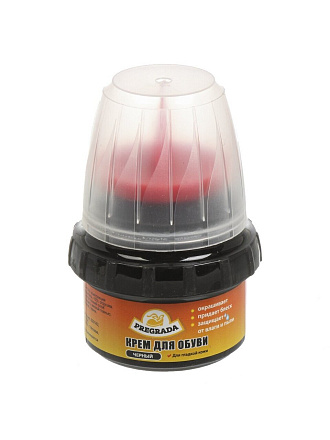 Крем Pregrada, для обуви, 50 мл, с губкой, черный, PR-615