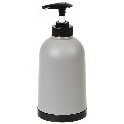 Дозатор для жидкого мыла, пластик, 7.5x15.5 см, серый, PP0322FA-LD