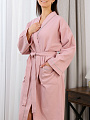 Халат унисекс, вафельный, 100% хлопок, розовый, универсальный, A160121 - фото 3