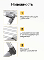 Сушилка для белья напольная, полотно 9 м, 116x63.5x108.5 см, складная, 15 кг, серая, 126208C - фото 5