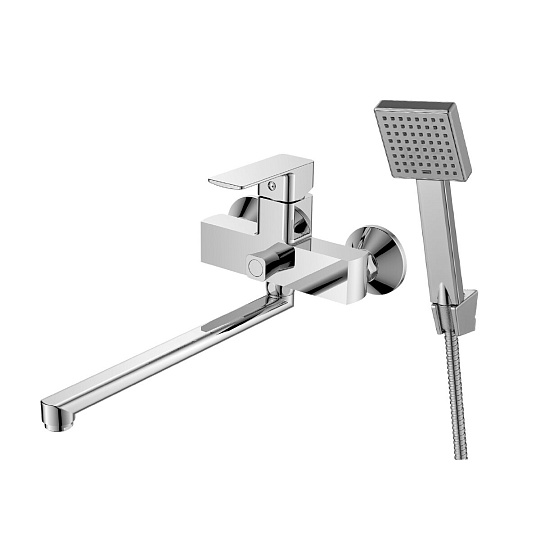 Смеситель одноручный универс. с поворотным изливом 30мм, картр. 35 мм, хром, DECOROOM, DR20043