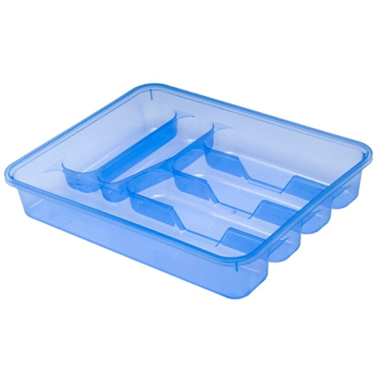 Лоток для столовых приборов голубой, DDStyle, 14006