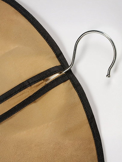 Набор чехлов для одежды 60х90 см, полиэстер, без кармана, 5 шт, коричневый, A290015