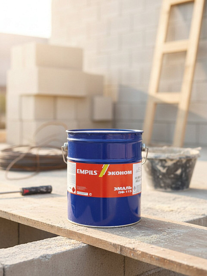 Эмаль Empils, ПФ-115 Пром, глянцевая, голубая, 20 кг