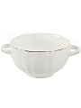 Бульонница фарфор, 650 мл, с ручкой, Золотая линия, ТМ Глория, 202353 - фото 3