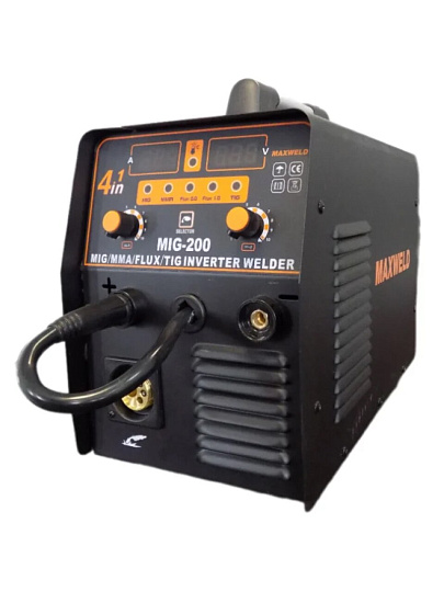 Сварочный аппарат инверторный, Maxweld, MIG/MAG200, 200 А, электрод, диаметр до 4 мм