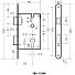 Замок врезной Аллюр, ЗВ4-1/58A AB, 7159, ручка в комплекте, без механизма, автомат для калиток, старая бронза - фото 4