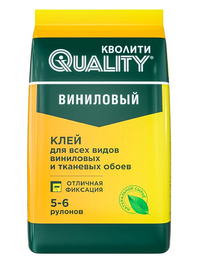 Клей для виниловых обоев, Quality, 200 г, 6-7 рулонов, пакет, 1100