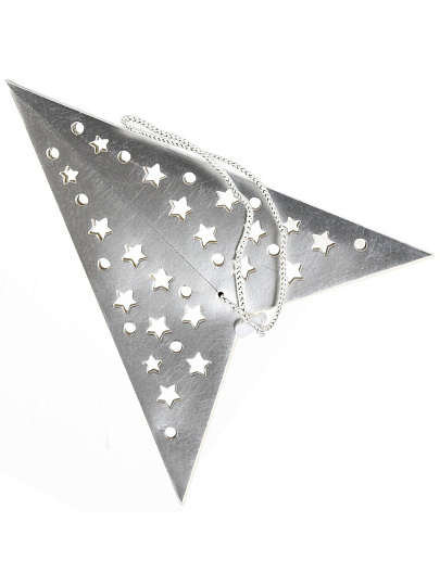 Украшение декоративное 60 см, серебро, Звезда, SYZWX-202297