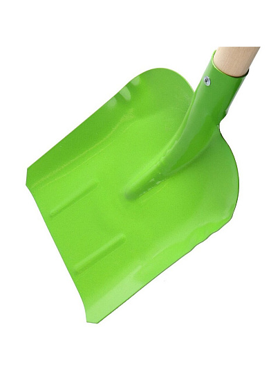 Лопата совковая, сталь, 1.5х200х1400 мм, черенок деревянный, Клевер, усиленная
