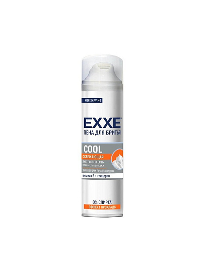 Пена для бритья Exxe, COOL Освежающая, 200 мл
