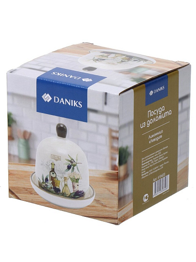 Контейнер пищевой для лимона доломит, 9х9.5 см, Daniks, Левадия