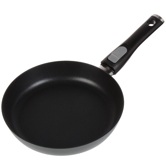 Сковорода литой алюминий, 24 см, антипригарное покрытие, Нева Металл Посуда, Pro, съемная ручка