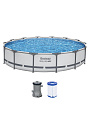 Бассейн каркасный Bestway, 427х84 см, Steel Pro Max, 56595BW, фильтр-насос, 10220 л - фото 7