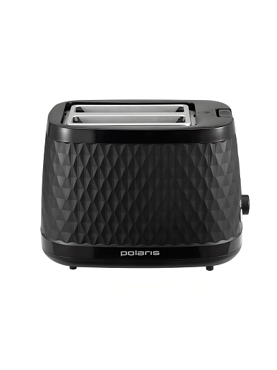 Тостер Polaris, PET 0734, пластик, 900 Вт, 2 тоста, механический, 6 степеней прожарки, черный