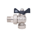 Кран для воды, 3/4&amp;quot;, г-ш, угловой, ручка-бабочка, AquaLink