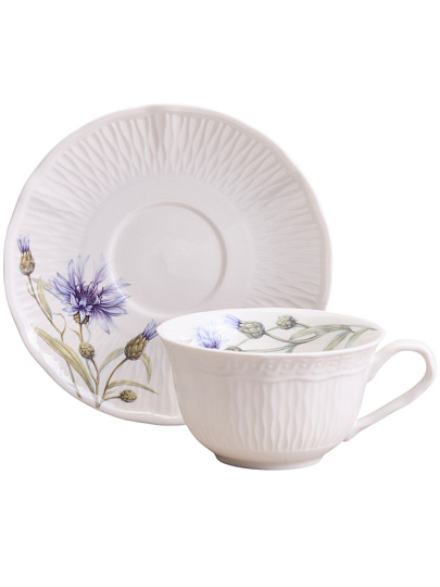 Чайный сервиз фарфор, 14 предметов, на 6 персон, 250 мл, Lefard, Васильки, 760-824, подарочная упаковка