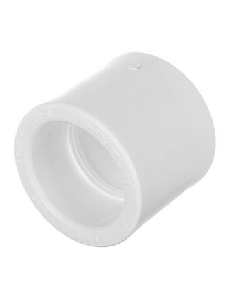 Муфта полипропилен, d40 мм, белая, РосТурПласт