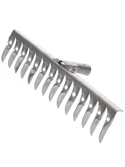Грабли витые, 14 зуб, нержавеющая сталь, 00-00000567